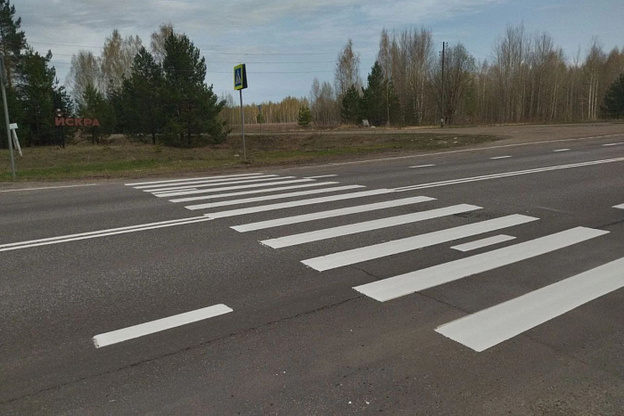 В Кировской области на дороги начали наносить новую разметку